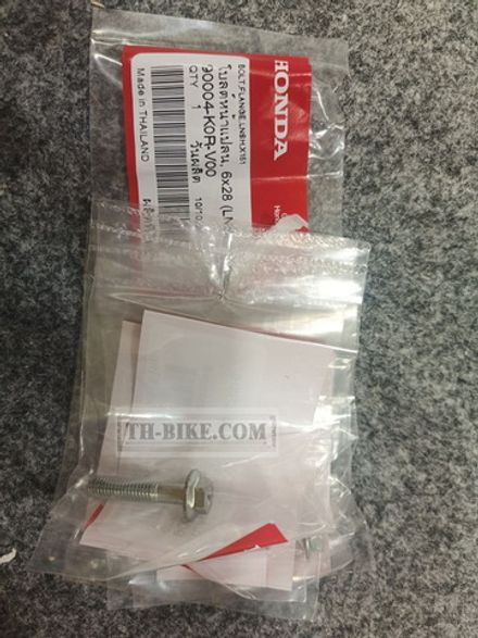 90004-K0R-V00. BOLT, FLANGE, 6X28 (LNSH). Honda
