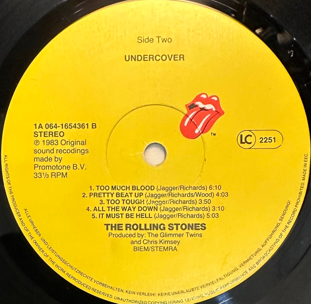 Rolling Stones - Undercover (Европа 1983г.)