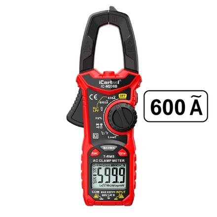 Токовые клещи переменного тока 600A iCartool IC-M206B