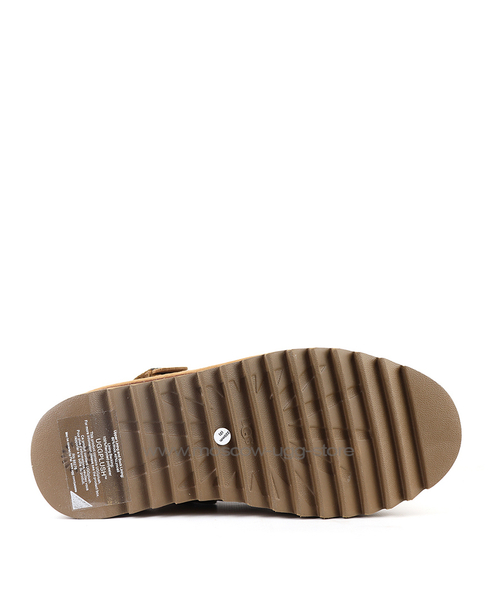 GOLDENSTAR CLOG PLATFORM Chestnut