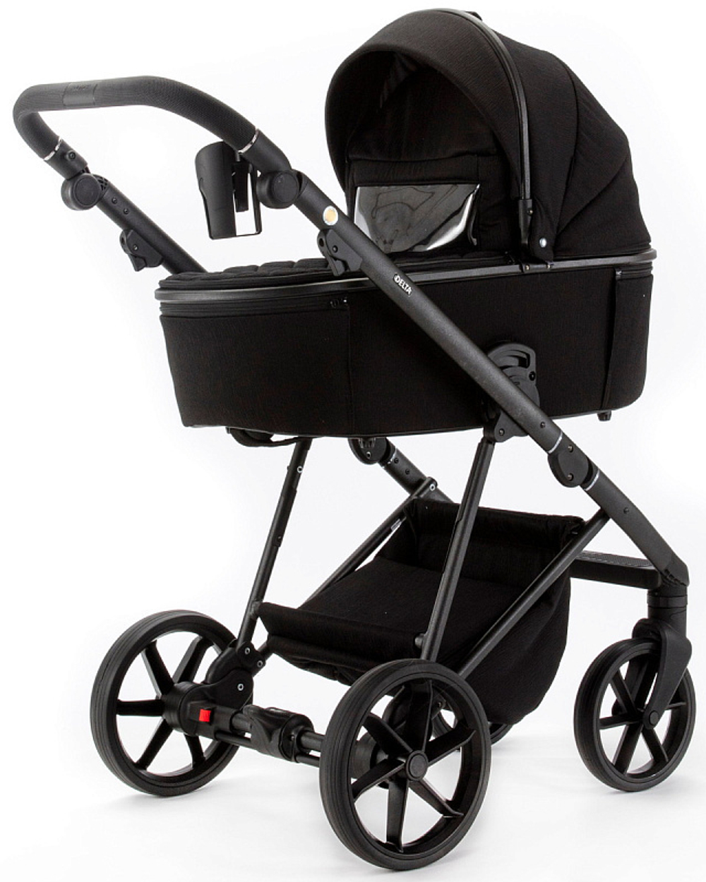 Детская коляска Adamex Delta Natura 2 в 1 DN-11-CARBON (ЧЕРНЫЙ)