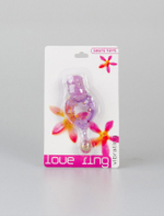 Эрекционное виброколечко Love Ring с хвостом (Цвет: фиолетовый)
