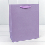 Пакет подарочный 26х32х12см "Люкс" (Сиреневый, Крафт)
