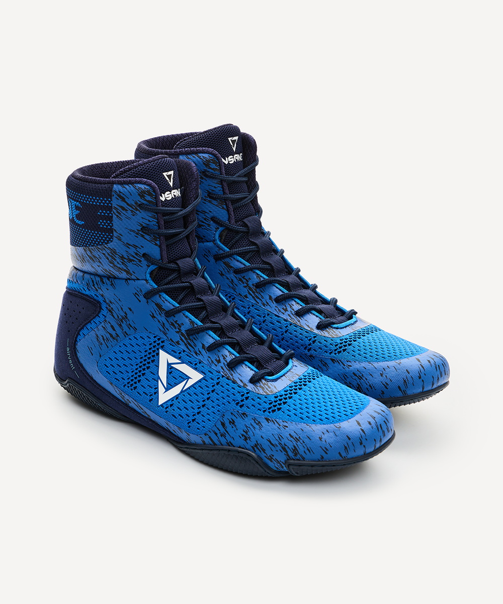 БЕЗ УПАКОВКИ Обувь для бокса INSANE FURY, синий