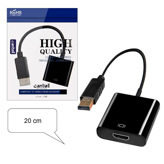 Кабель DP на HDMI 20cm