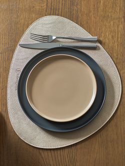 Набор из 2-х двухсторонних сервировочных салфеток Drop, 33х41 см, коричневый/карамельный