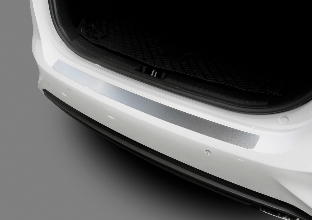 Накладка на задний бампер Rival для Kia Ceed III хэтчбек 2018-2021, нерж. сталь, NB.H.2813.1