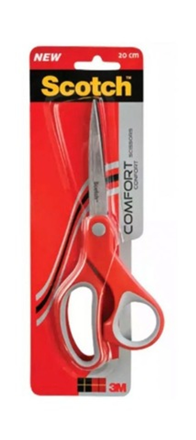 Ножницы 180мм 3M Scotch Комфорт универсальные, с резиновой вставкой 7000033998