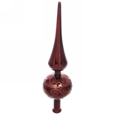 Верхушка на ёлку 23 см «Волшебный узор», Шоколад