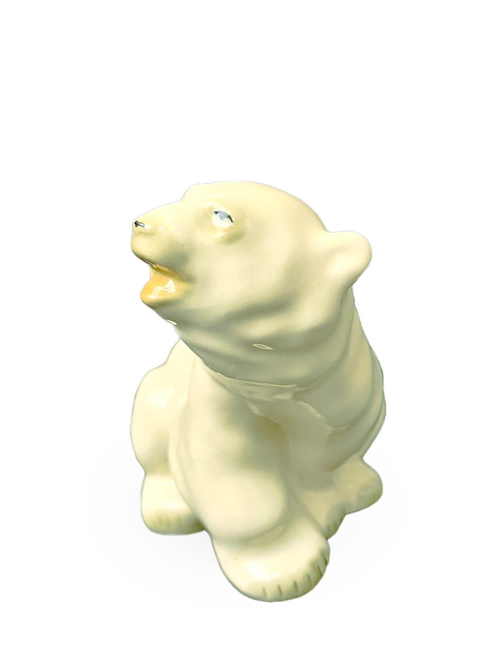 Фарфоровая статуэтка "Белый медведь" (ЛФЗ), 1970-1986 гг.