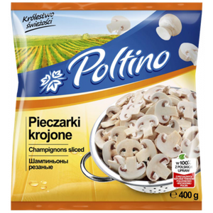 ШАМПИНЬОНЫ РЕЗАНЫЕ 400ГР POLTINO