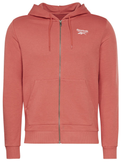 Мужская теннисная кофта Reebok Identity Zip-Up Hoodie M - Розовый