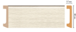 Плинтус DECOMASTER D235-1070/20 (80*17*2400 мм)