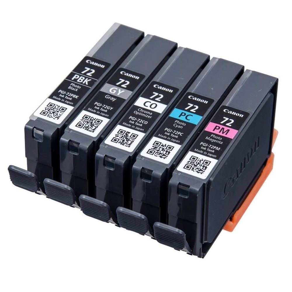 Комплект картриджей Canon PGI-72 PBK/GY/PM/PC/CO черный, серый, фото-пурпурный, фото-голубой, глянцевый