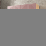 Шкаф Агератум МДФ четырехсекционный Лайн бохо (0,27) А10017 матовая - 26 матовая - Дуб Сонома 3025  220*50*260