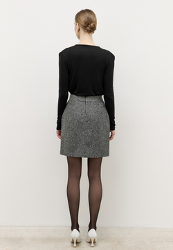 Юбка мини прямая