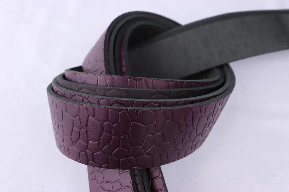 Ременная заготовка Винная с лицевой отделкой + плита Камни