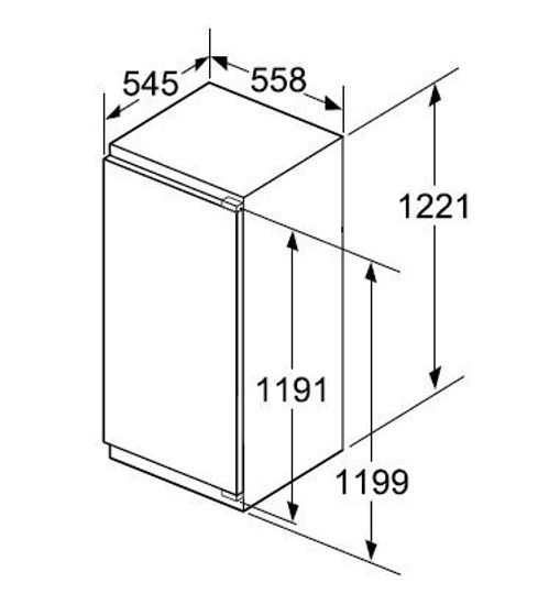 Встраиваемый холодильник NEFF KI8413D20R