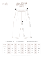 Велюровые брюки свободного кроя Mjölk Navy