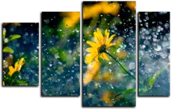 Модульная картина "Красивый Дождь"