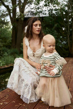 Юбка-миди с кружевом