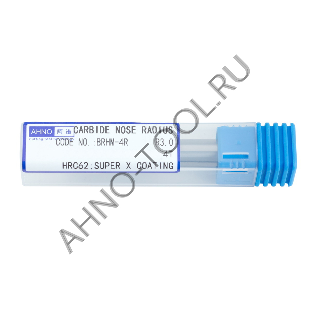Фреза твердосплавная  12мм (L=75, l=30, хв=12) Z4 35° по закаленной стали, с радиусной фаской BRHM-4