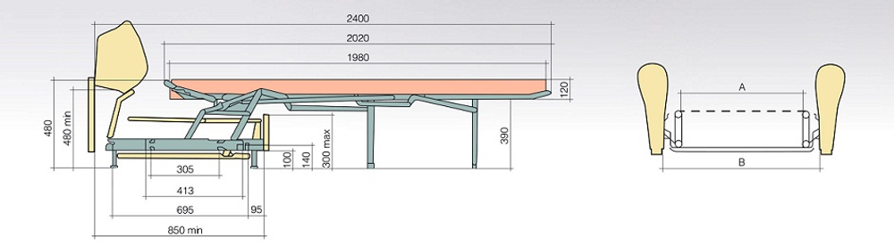 Механизм Седафлекс 12 М №140 / американская раскладушка