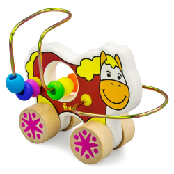 Лабиринт "Лошадка", развивающая игрушка для детей, обучающая игра из дерева