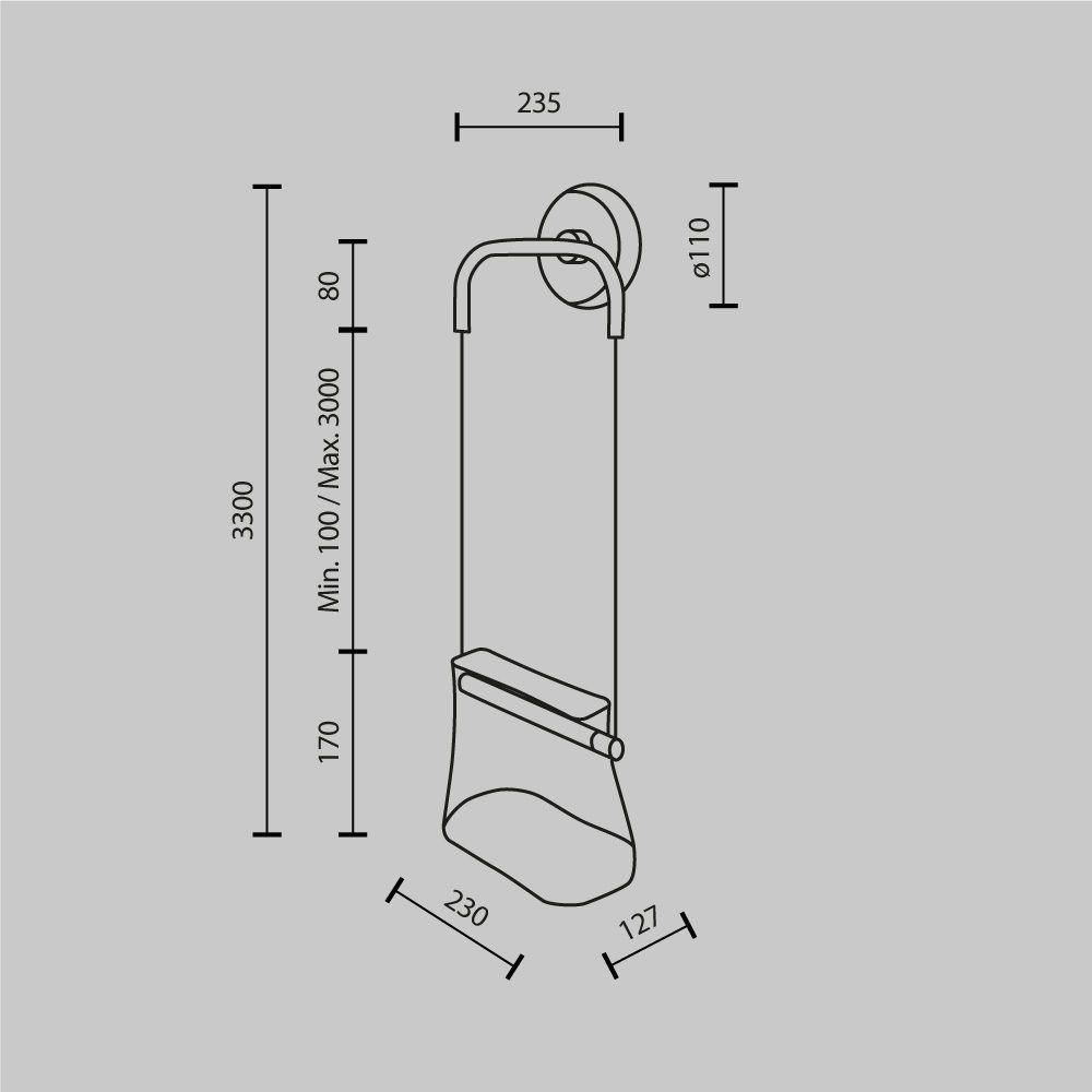Бра Maytoni   MOD170WL-L8BS3K1