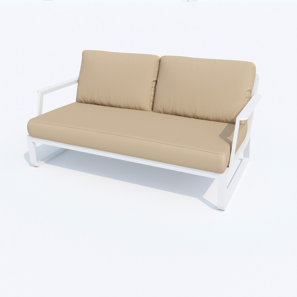 Лаунж зона Ideal Patio ЭСТИВО бежевая - белый каркас