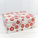 Коробка 34 х 26 х 15.3 см Набор 10 шт "Новый год" (Белый)