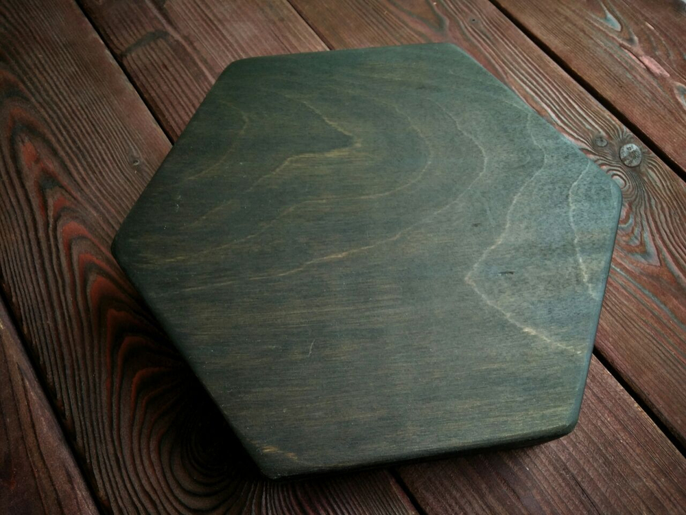 Миска деревянная с кожей