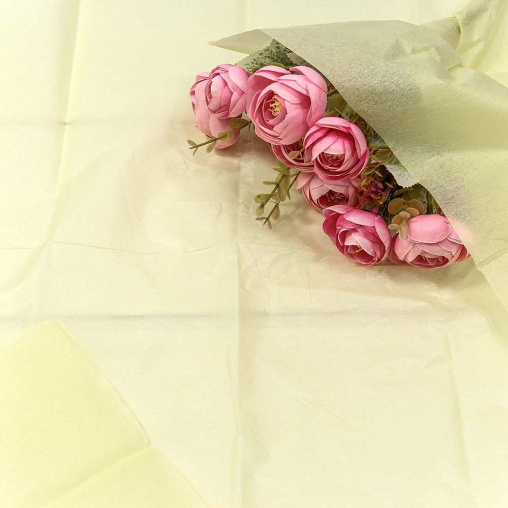 Бумага В листах 10 шт "Тишью" 50 х 66 см (Желтый)