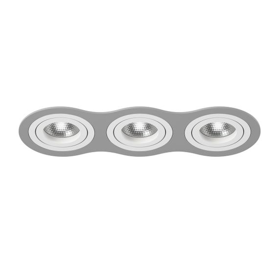 Комплект из светильника и рамки Lightstar Intero 16 (217639+217606+217606+217606) i639060606