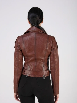 Кожаная куртка демисезонная косуха