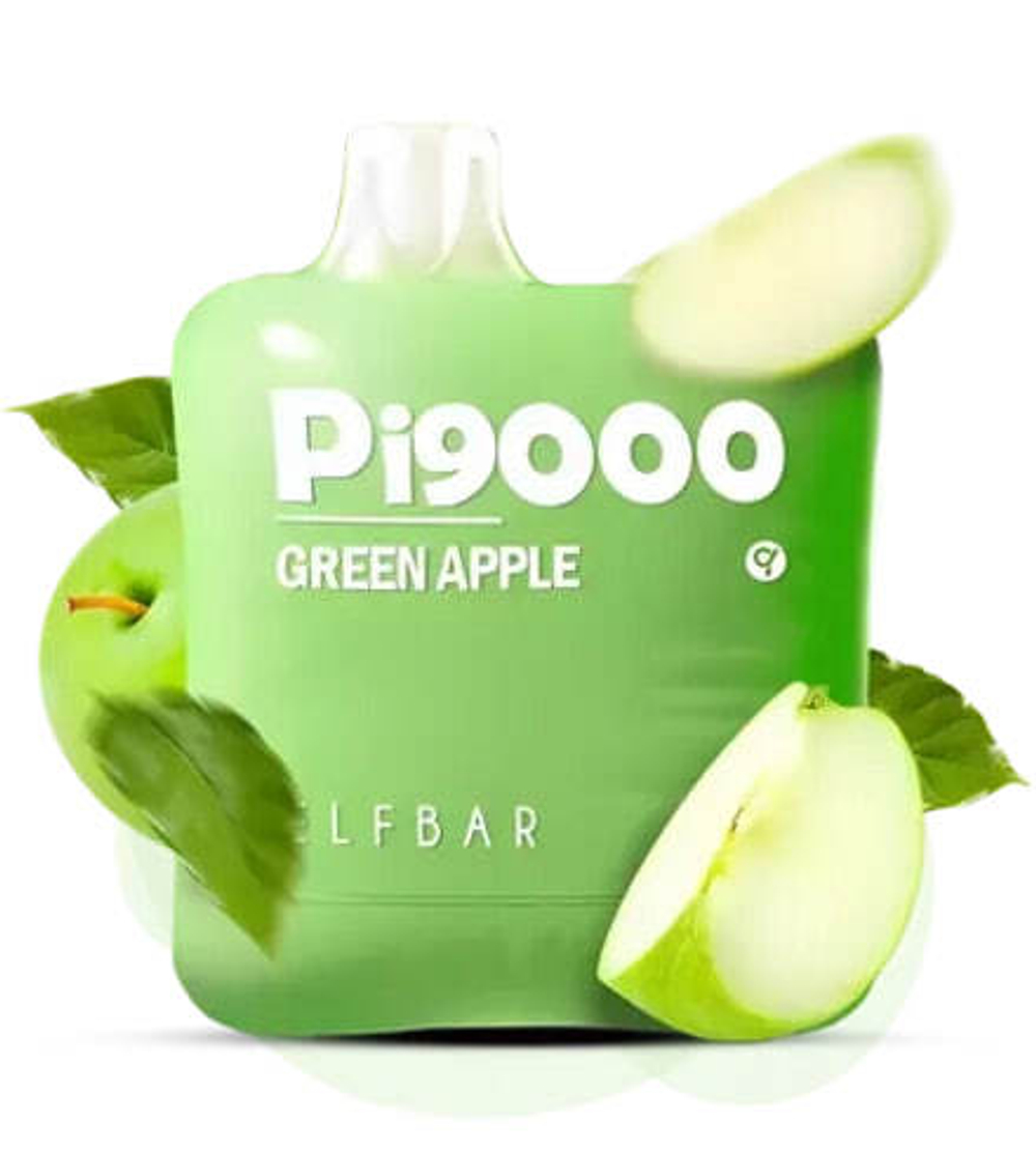 Elf Bar Pi9000 - Green Apple (nic 5%)
