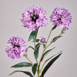 ЦВЕТОК ИСКУССТВЕННЫЙ "ВАСИЛЕК" ВЫСОТА=64СМ. (МАЛ=24 ШТ/КОР=96ШТ.)