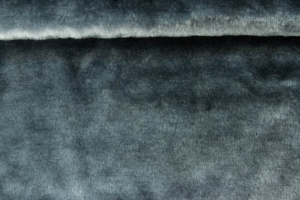 Ткань Мех плюш искусственный серый арт. 325746