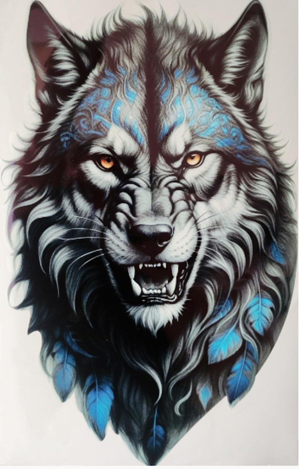 Наклейка "Волк (ТОТЕМ)" 17х10,5см полноцветная 21011-1