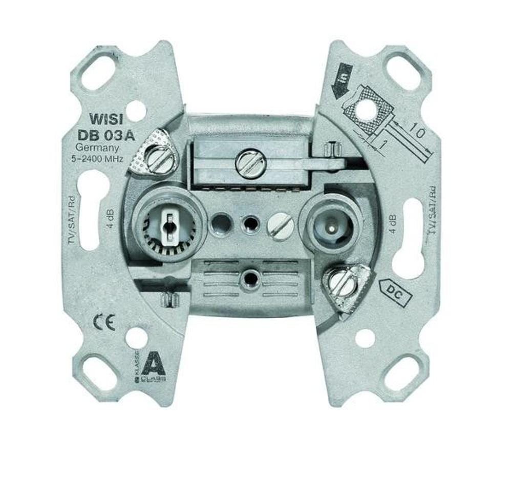 Розетка DB03A WISI SAT-TV Оконечная 4 дБ
