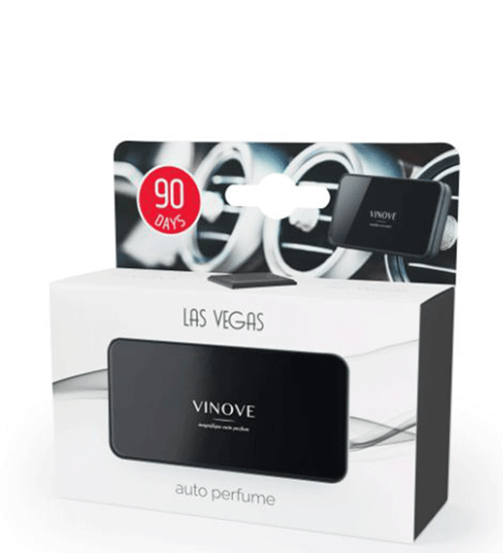 Ароматизатор для автомобиля VINOVE ORIGINAL / черный / LAS VEGAS / Лас Вегас