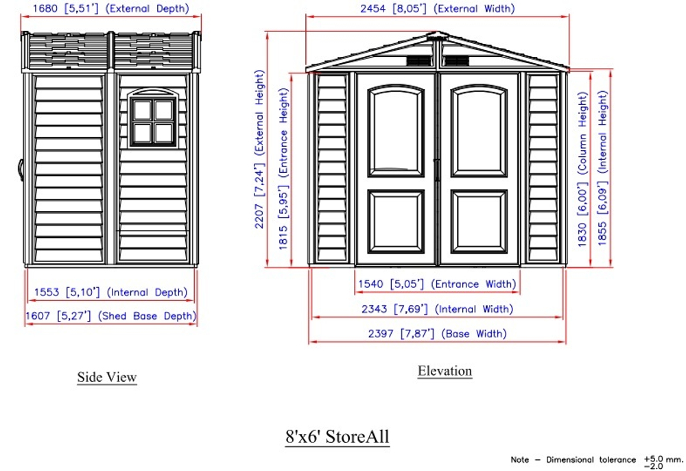 Садовый хозблок Duramax StoreAll 8x6