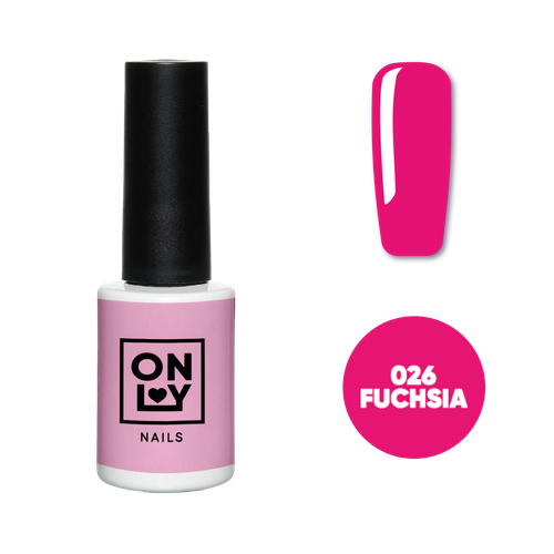 Гель-лак OnlyNails Fuchsia №26, 10мл