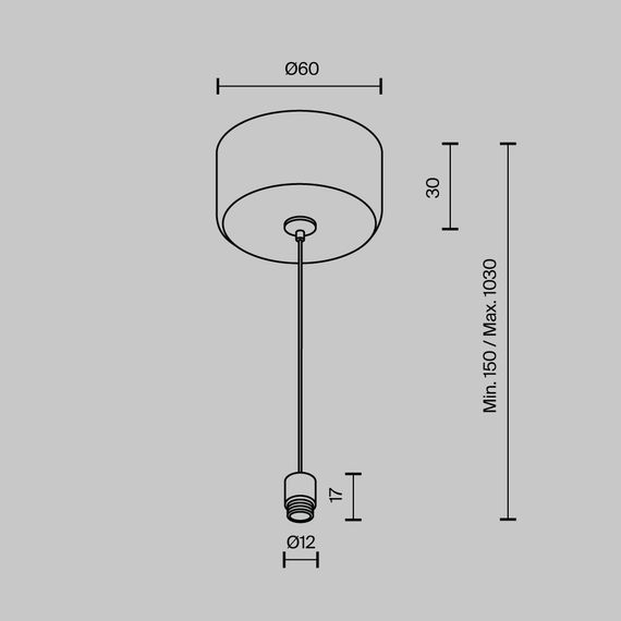 Аксессуар Maytoni Technical CA029SW-L1000-B