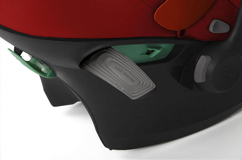 Коляска Cybex Balios S Lux SLV complete Aton S2 Hibiscus Red 3 в 1 Stone Grey с дождевиками