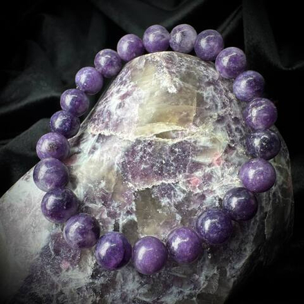 Браслет из Полевого шпата с Лепидолитом