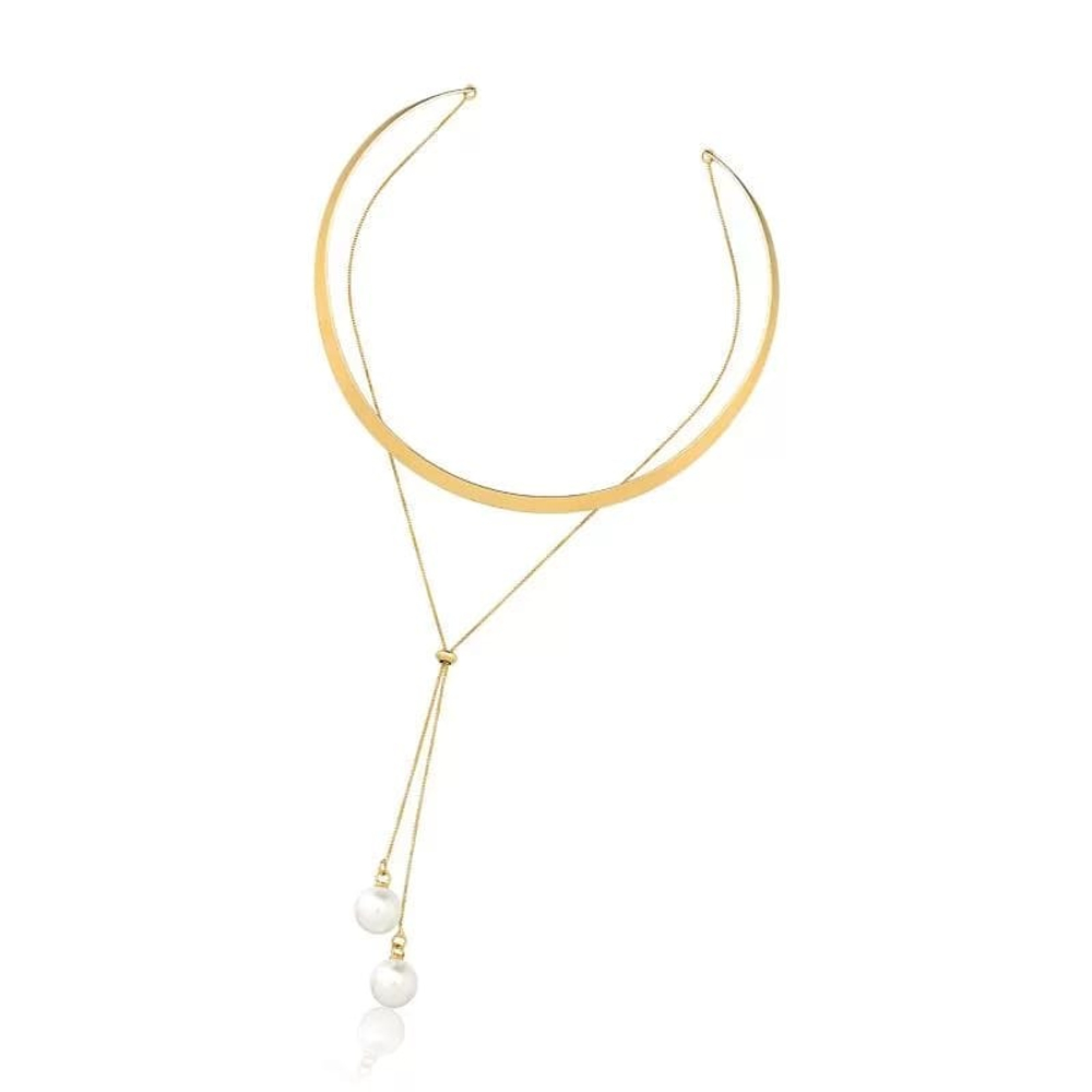 Колье Possebon White Pearl B0501.1 BW/G