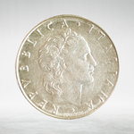 Italy 50 Lire 1978 R "Vulcan at Anvil – Large Type", AU