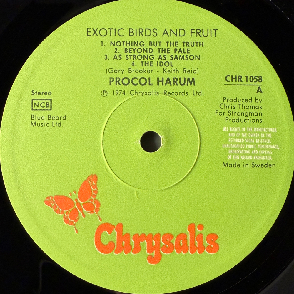 Procol Harum ‎– Exotic Birds And Fruit (Швеция)