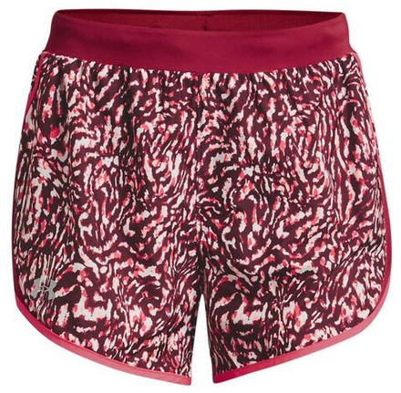 Женские теннисные шорты Under Armour Women's Under Armour Fly By 2.0 Printed Short - black rose/penta pink